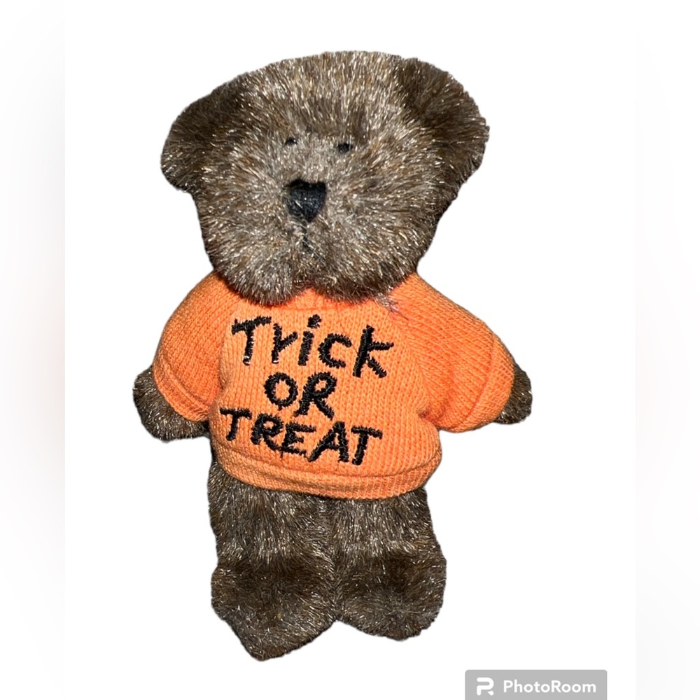 Boyds Mini Message Bear  4” TOT Trick or Treat 2002